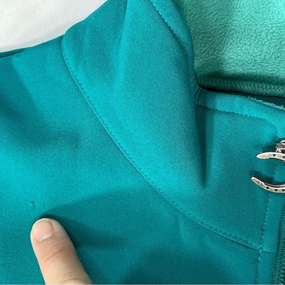 Connoisseur Equestrian Jacket - Medium - Teal - Scuba Fleece - Picture 12 of 16